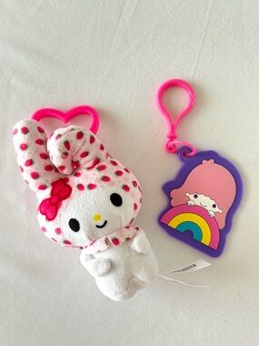2 Sanrio Keychains (My Melody & Little Twin Stars)